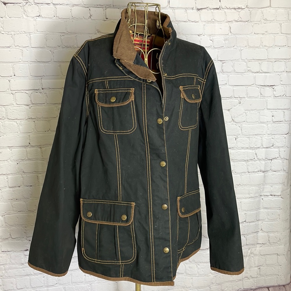 Horseware cotton jacket w/Corduroy trim